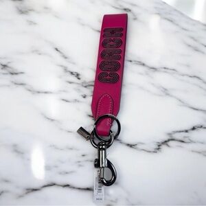 Coach Fuchsia Key Holder Strap